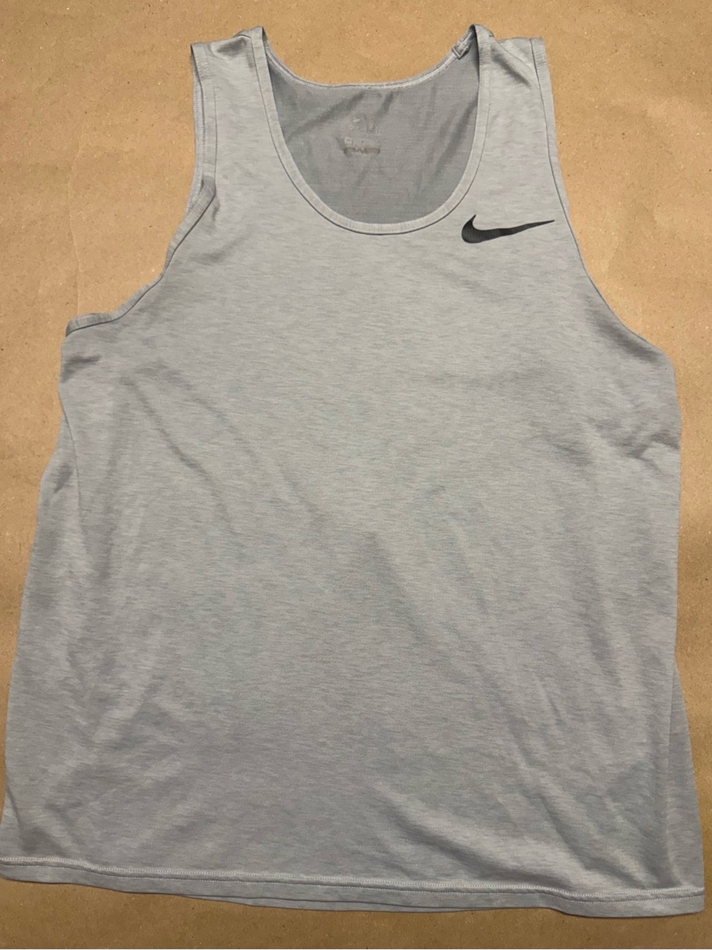 Nike Grey Tank top size L Large Workout Shirt Rare!